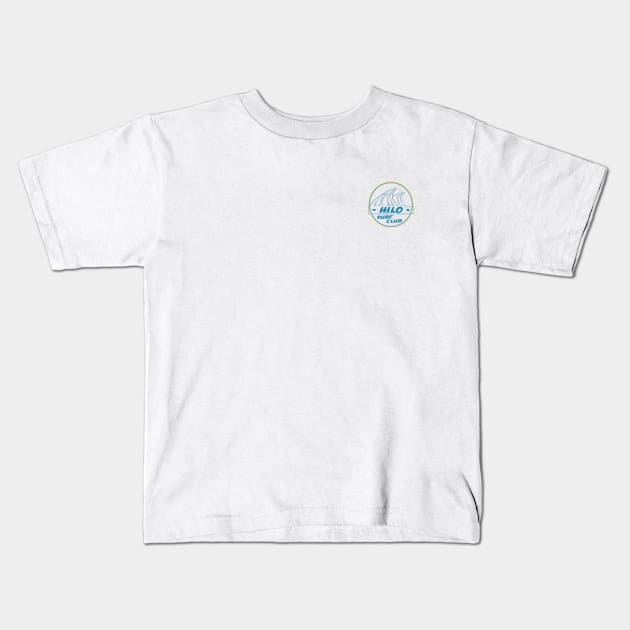 Hilo Surf Club Logo (Left Pocket) Kids T-Shirt by net_ha_ha_ha